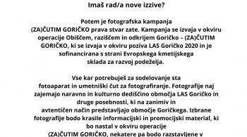 Fotografska kampanja (ZA)Čutim Goričko